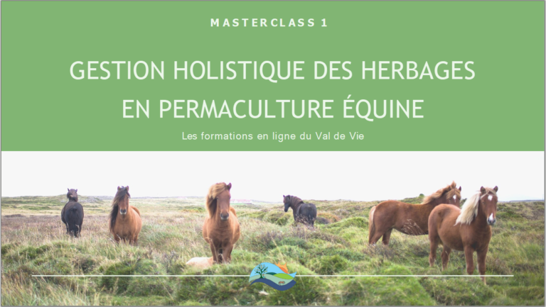 Masterclass 1 ” Gestion Holistique des Herbages “